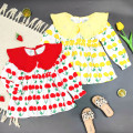 dress pattern flower and leave (072210) dress anak perempuan 